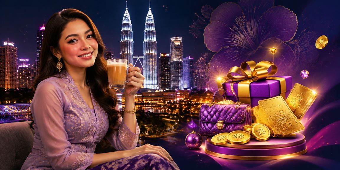 Paparan bonus deposit Kuala Lumpur dengan skrin telefon menunjukkan tawaran eksklusif kasino dalam talian gaya Melayu