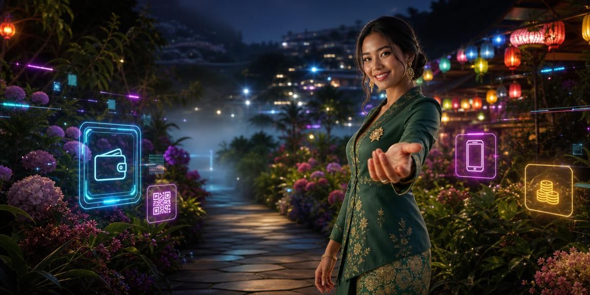 Suasana perayaan Hari Raya Malaysia dengan tema pertaruhan dalam talian dan warna kemasan yang meriah